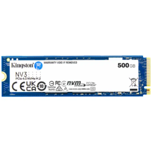 SSD Kingston NV3, 500GB, M.2 NVMe PCIe Gen4